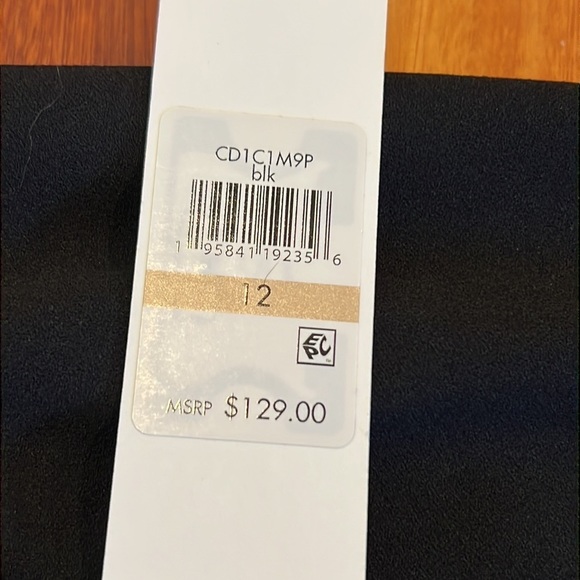 ⭐️ New Calvin Klein Fitted Cocktail Sheath Dress Black Size 12 - Picture 7 of 9